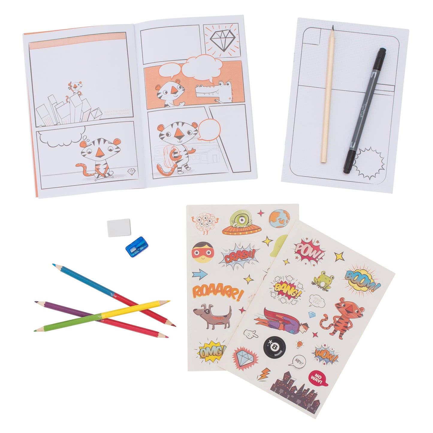 Comic Book Kit - Practice Plan Create | Tiger Tribe