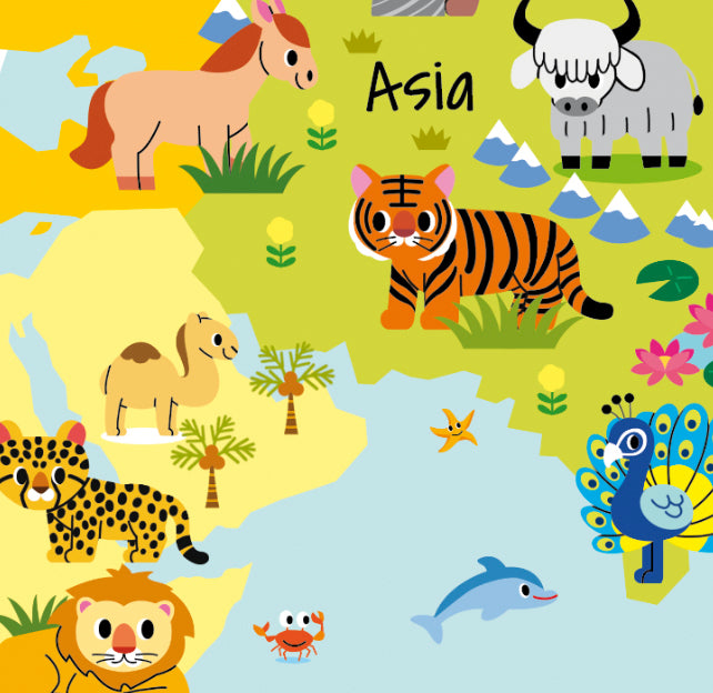 World Globe - Baby Animals 30cm | Tiger Tribe