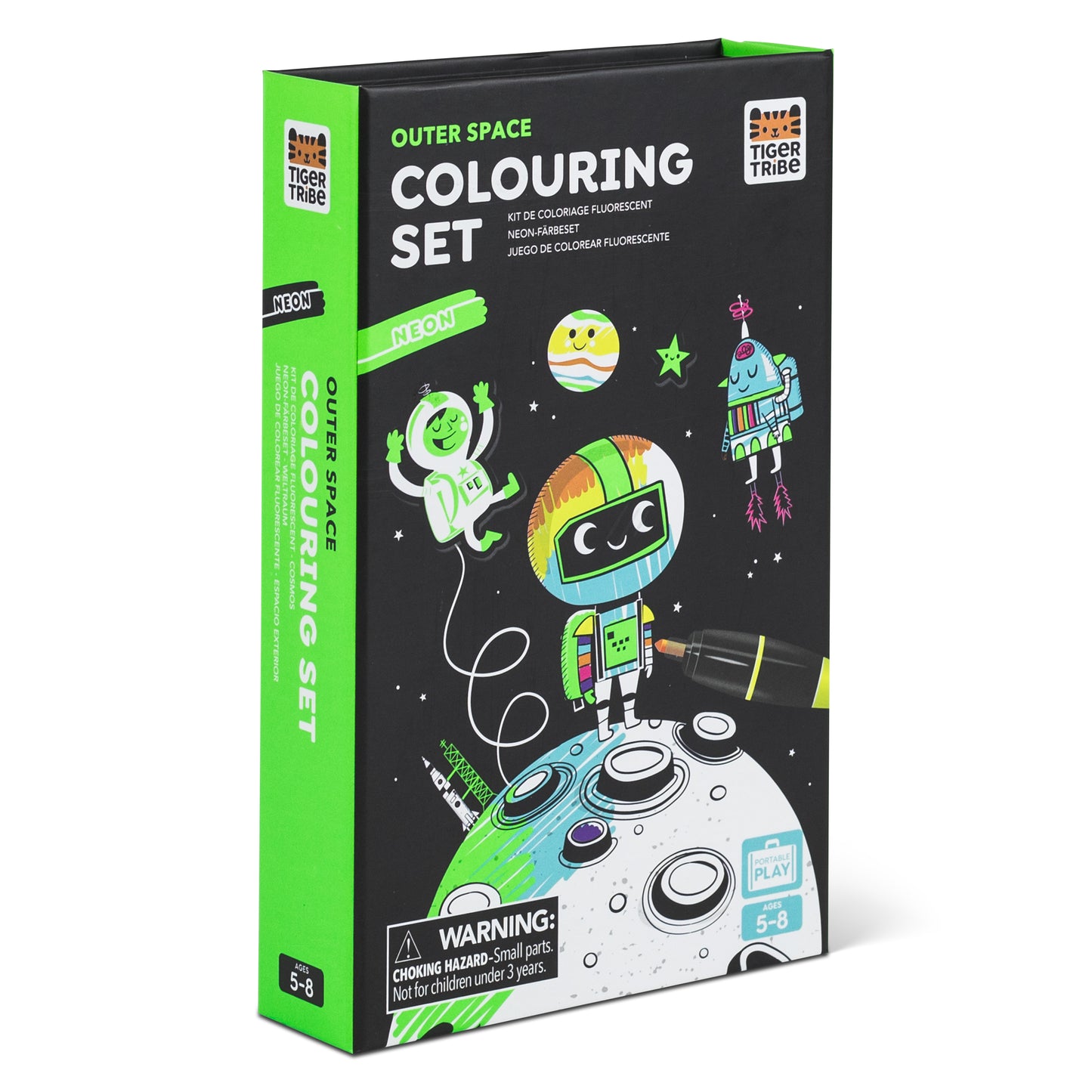 Neon Colouring Set - Outer Space | Tiger Tribe