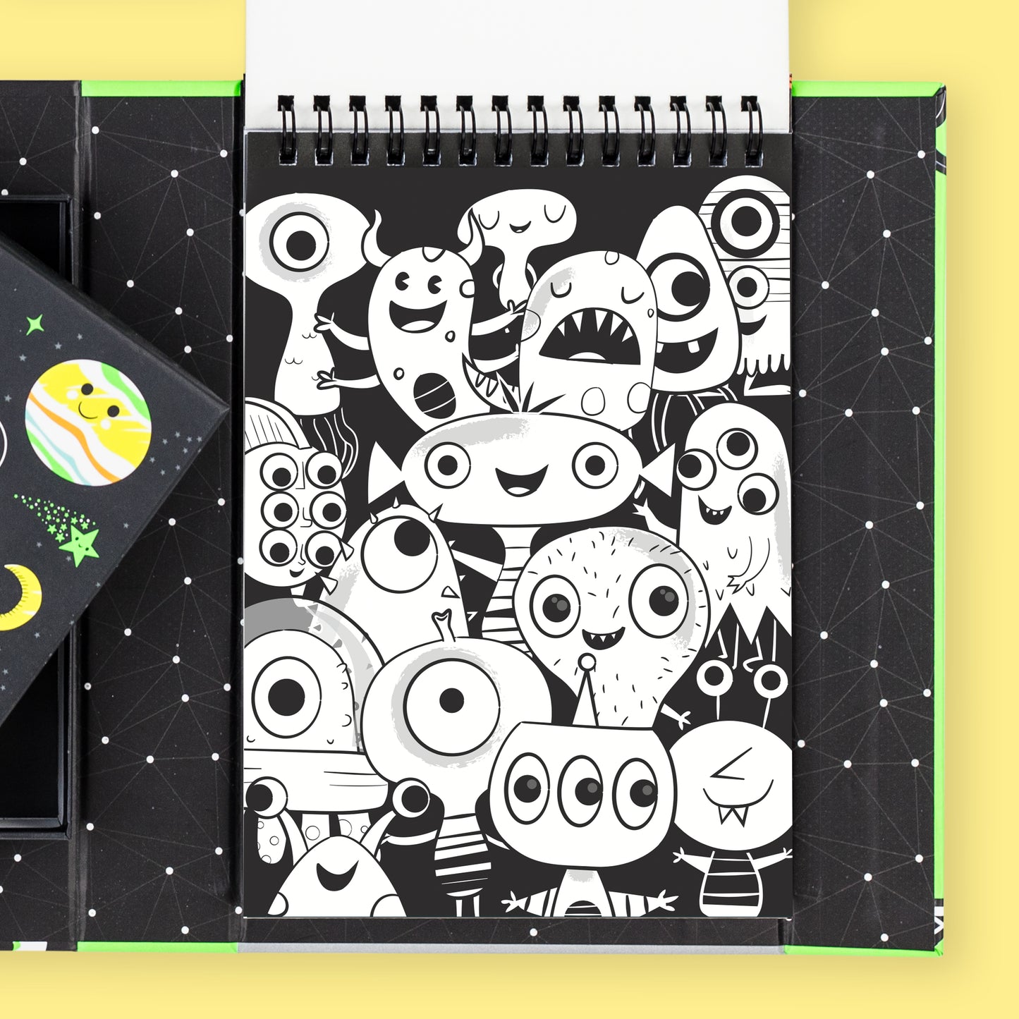 Neon Colouring Set - Outer Space | Tiger Tribe