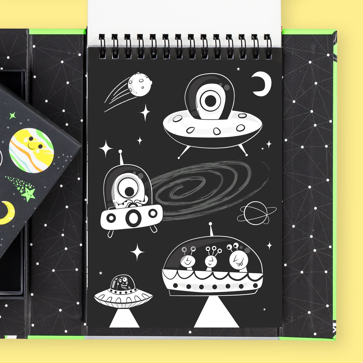 Neon Colouring Set - Outer Space | Tiger Tribe